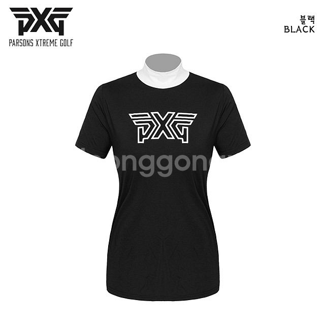 PXG 골프 여성 모크넥 텐션 반팔 이너웨어--3