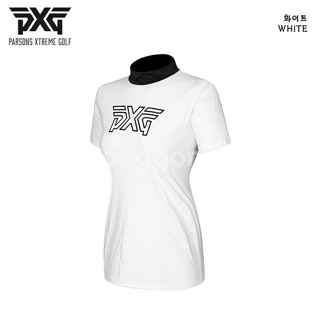 PXG 골프 여성 모크넥 텐션 반팔 이너웨어--1
