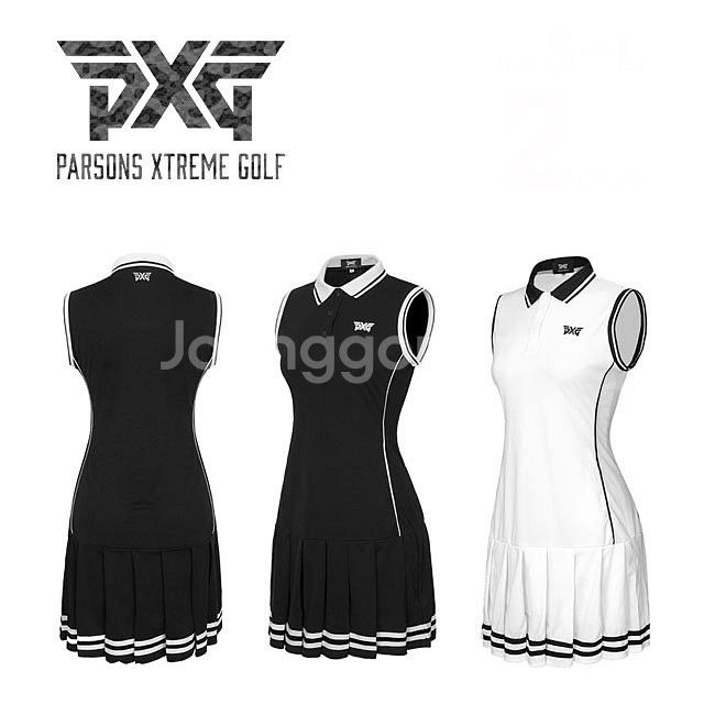 PXG 골프 여성 민소매 카라 원피스--0
