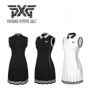 PXG 골프 여성 민소매 카라 원피스