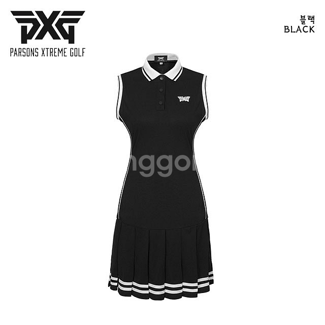 PXG 골프 여성 민소매 카라 원피스--3