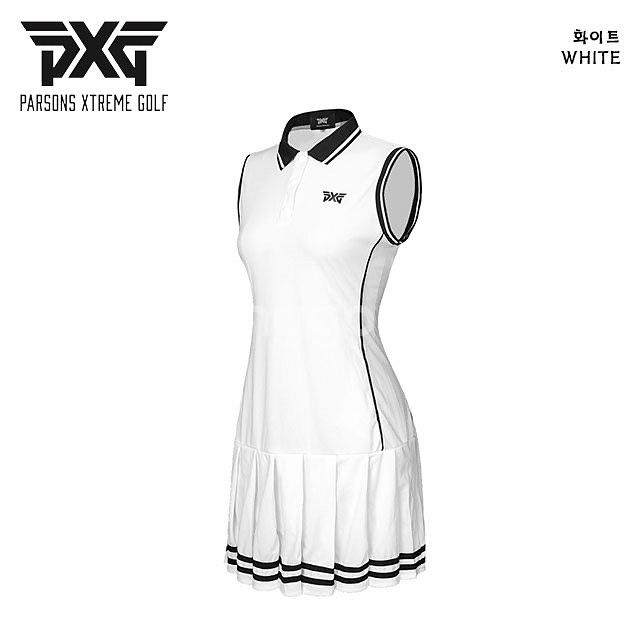 PXG 골프 여성 민소매 카라 원피스--1