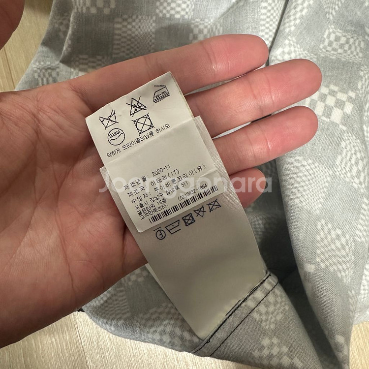 XL 루이비통 버질아블로 21SS 다미에 디스토티드셔츠--6