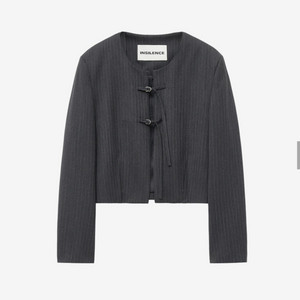 인사일런스 25SS 스트랩 크롭 자켓 STRIPE