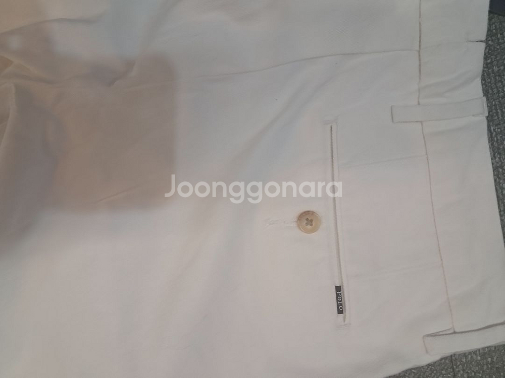 폴로랄프렌 화이트 바지--3