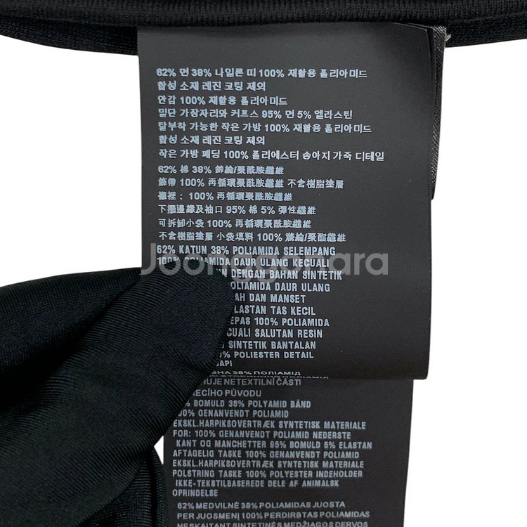 프라다 여성 삼각로고 파우치 후드 집업 자켓 블랙--8
