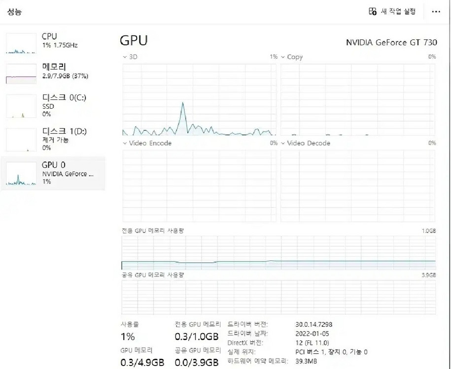 Intel Core i5-11400 데스크탑 PC 이미지