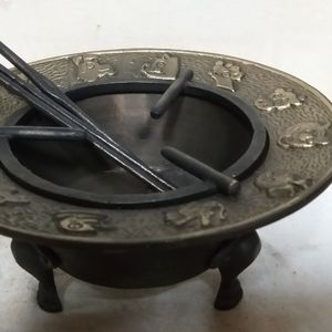 황동 방짜 유기 12지 화로 세트