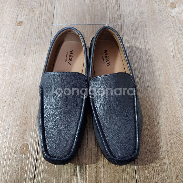 미사용급 엘칸토 가죽 로퍼 남250--0