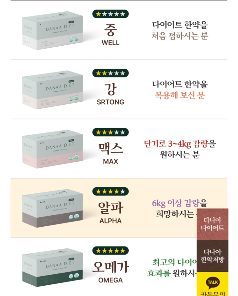 다나아 다이어트 알파 40포