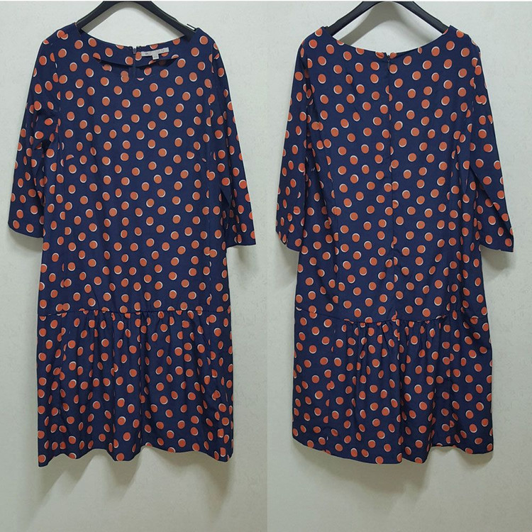 GAP 갭 실키한 패턴 드롭웨이스트 원피스 2종--4