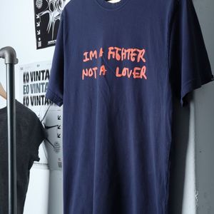(L) 마크곤잘레스 반팔 티셔츠 레터링 네이비