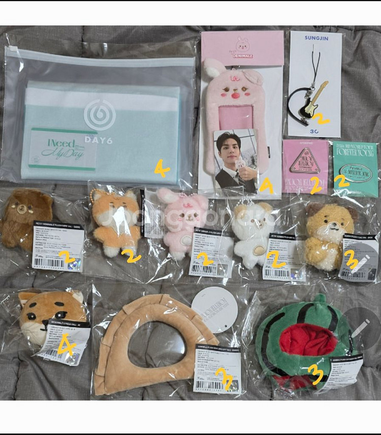 데이식스 자이언트 데니멀즈 쁘띠멀즈 인형 마데워치 엠디--7