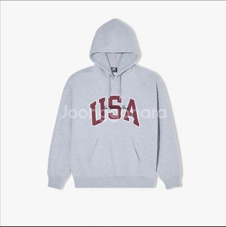 [새상품] 뉴발란스 UNI USA 그레이 후드티 L--2