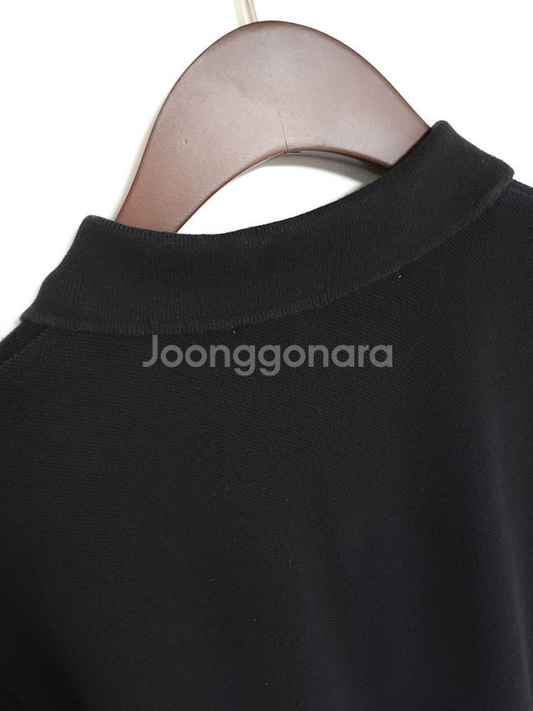 L 꼼데가르송 블랙 더블와펜 여성 반팔 카라티 AZ-T--4