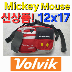 신상품! 여성 볼빅 미키마우스 골프 파우치 주머니 백