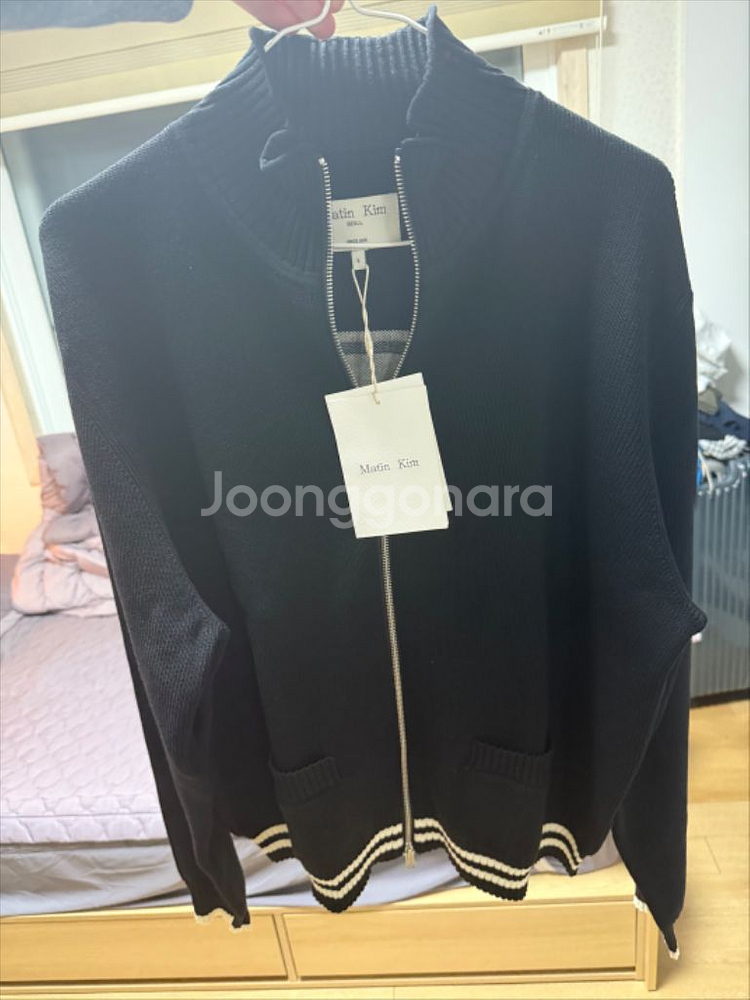 마뗑킴 니트 집업(L)--2