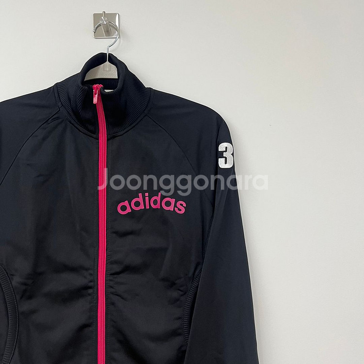 아디다스 Y2K 블랙 핑크 트랙탑 져지--3