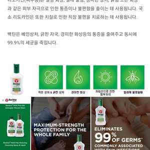 Bactine MAX 진통 스프레이 148ml 2개