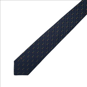 명품 발렌티노 넥타이 8cm 네이비 컬러 대검 V 로고