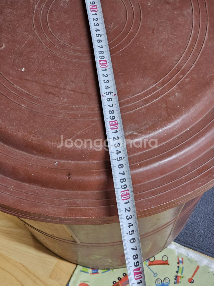 원형 원통 고무다라이 대형 5호 뚜껑포함 (150L)--3