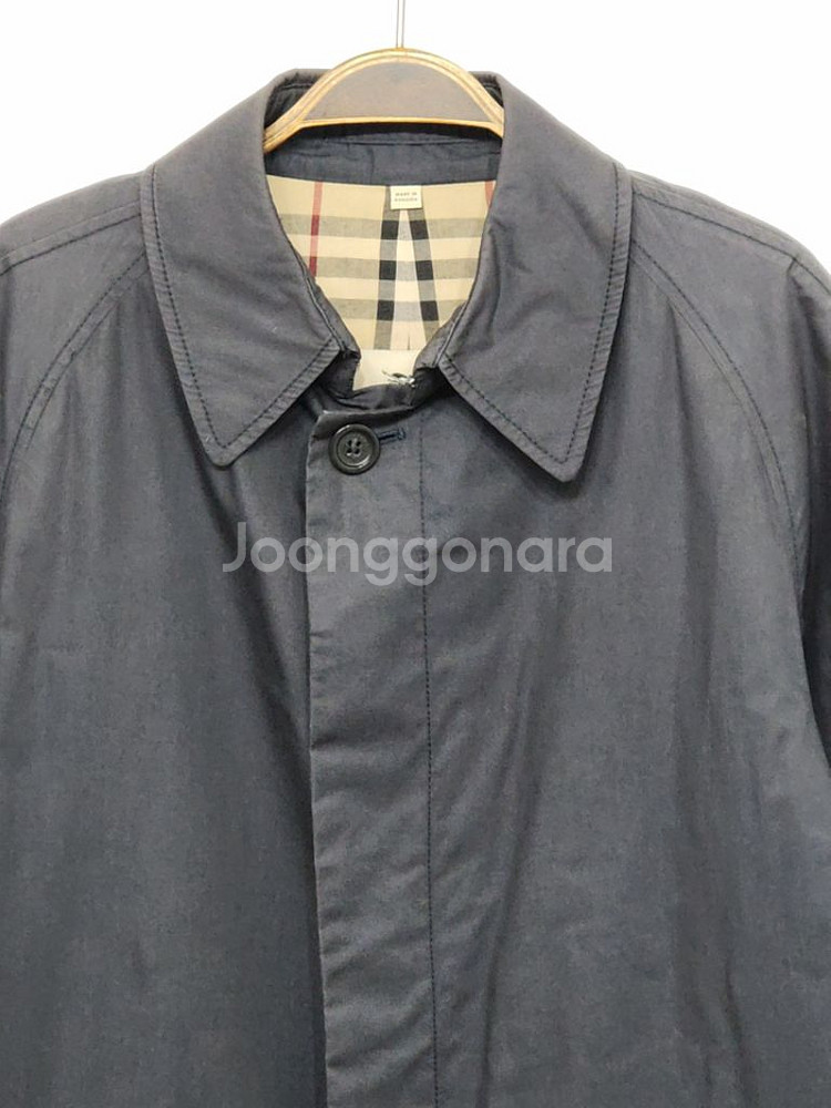 (L) 버버리 트렌치코트 네이비 싱글 나그랑--1