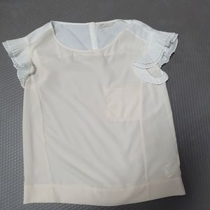 새제품 르샵 블라우스,율미아스탭 쉬폰 블라우스