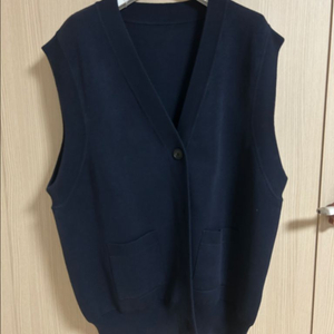 오르 ORR 실크 블랜드 베스트 네이비 M 새상품