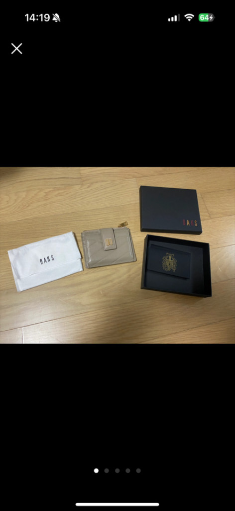 닥스 카드지갑 신분증칸 동전칸 있음 상태S 이미지