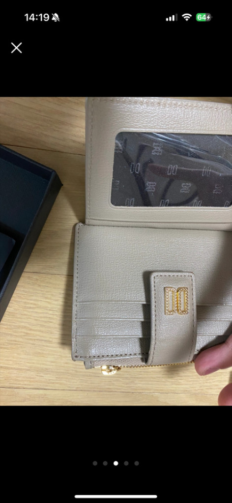 닥스 카드지갑 신분증칸 동전칸 있음 상태S 이미지