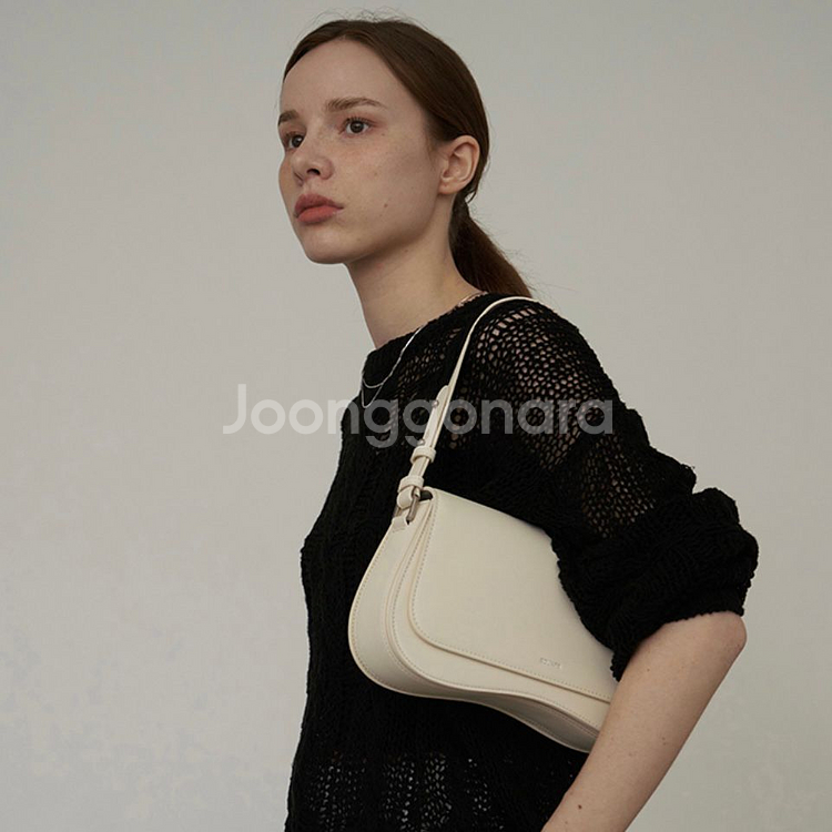 스퀘어라인 카멜백 아이보리 숄더백 크로스백--0