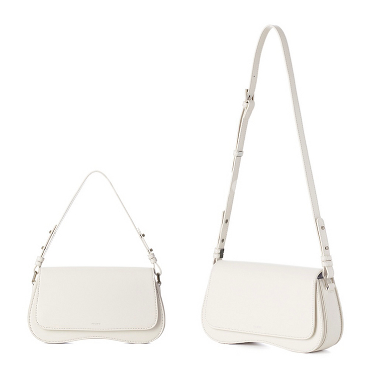 스퀘어라인 카멜백 아이보리 숄더백 크로스백--3