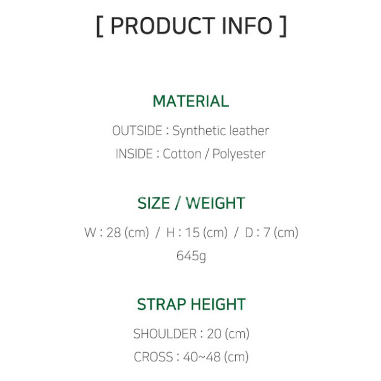 스퀘어라인 카멜백 아이보리 숄더백 크로스백--4
