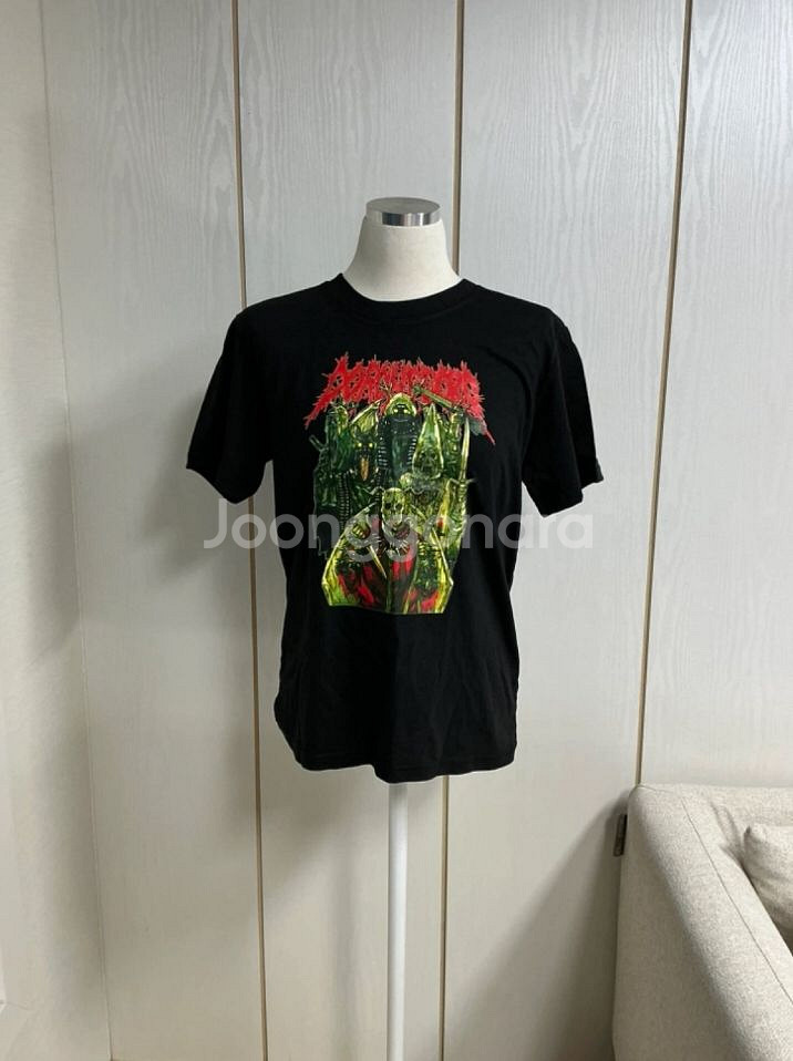 도로헤도로 검정 면 티셔츠 새상품 무료배송--0