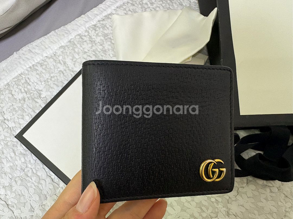 구찌 GG 마몬트 반지갑 블랙--2