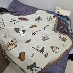 스노우피크 담요 새상품