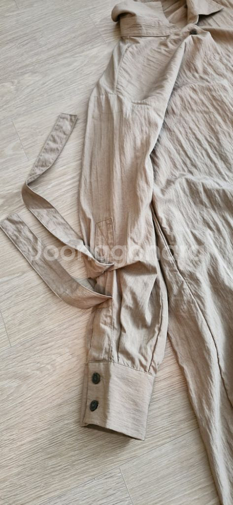 브라운 원피스 롱 자켓 가디건 M--8