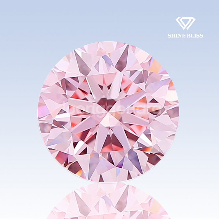 랩그로운 다이아몬드 1.5캐럿 팬시 비비드 핑크 컬러--0