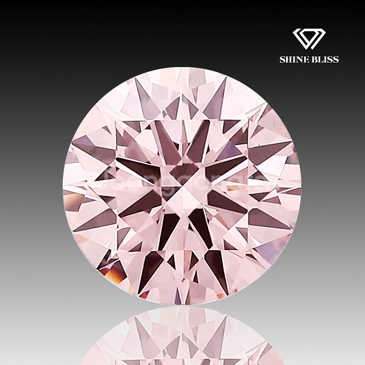 랩그로운 다이아몬드 1캐럿 팬시 비비드 핑크 컬러--0