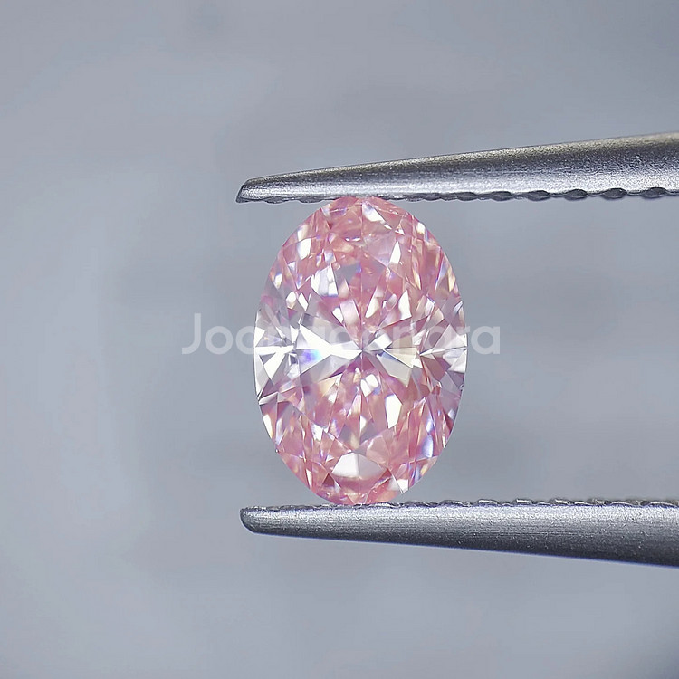 랩그로운 다이아몬드 1캐럿 팬시 비비드 핑크 컬러--2