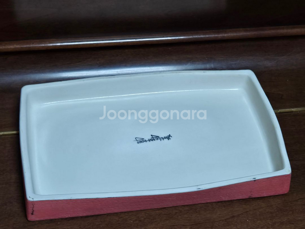 작가제작 큰 도자기 요리접시 생선접시 샐러드접시 소쿠리--0