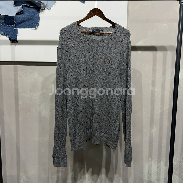 (110) 폴로 랄프로렌 캐주얼 꽈배기 케이블 니트--0