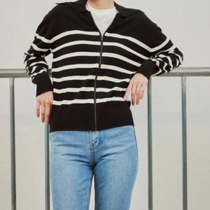 집업 니트 가디건(55~66) ㅡ새상품 이미지