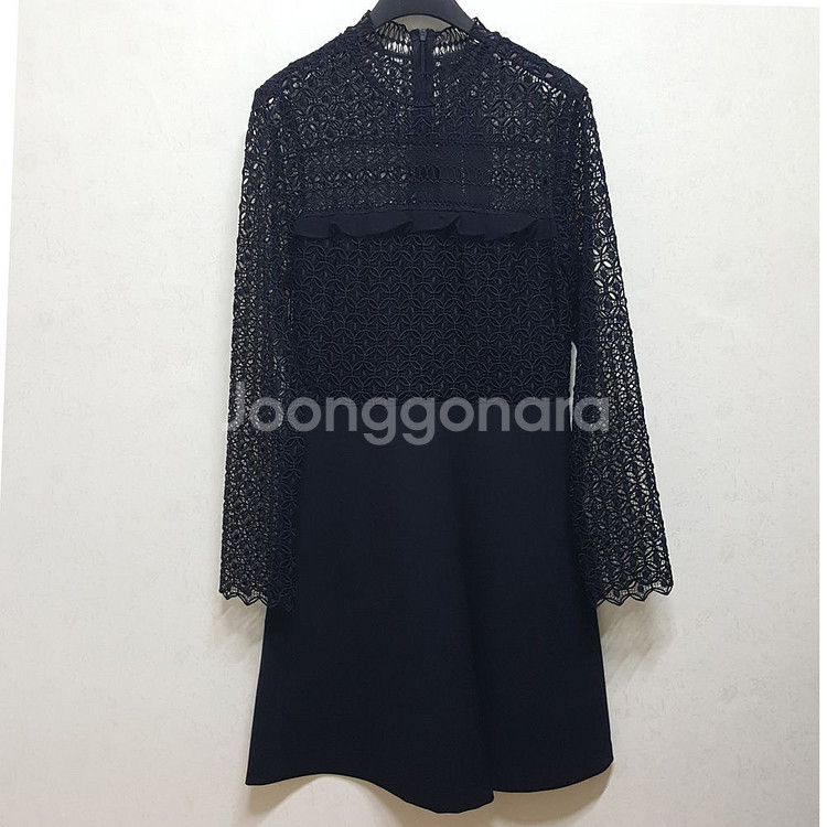 자라 프릴 러플 레이스 원피스--1