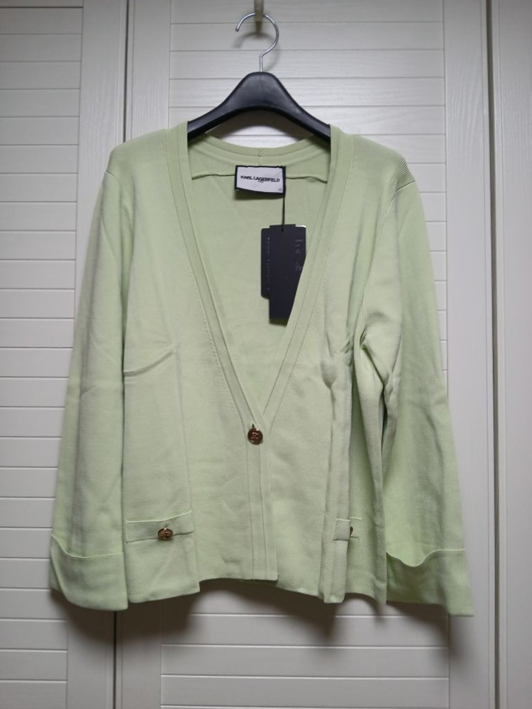 칼라거펠트 니트 앙상블(이너탑+가디건) 77 ㅡ새상품 이미지