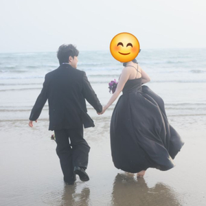 웨딩사진용 블랙드레스
