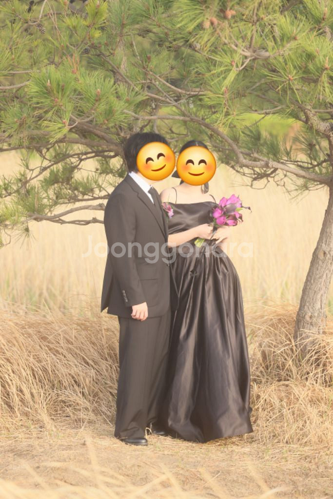 웨딩사진용 블랙드레스--1