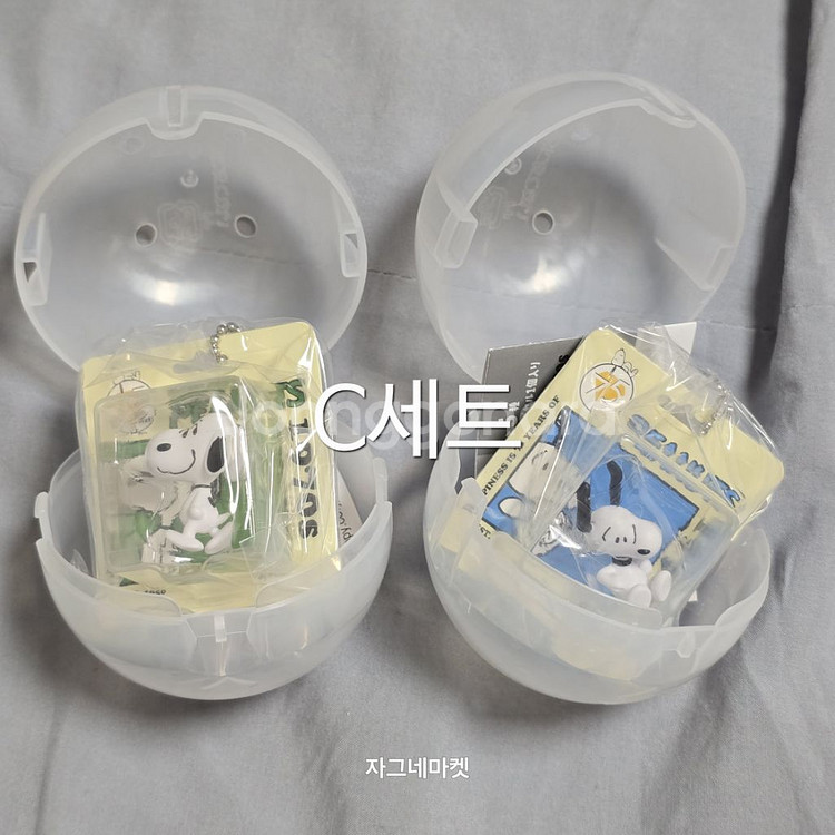 75주년 반다이 스누피 가챠 피규어 패키지 미니어처--4