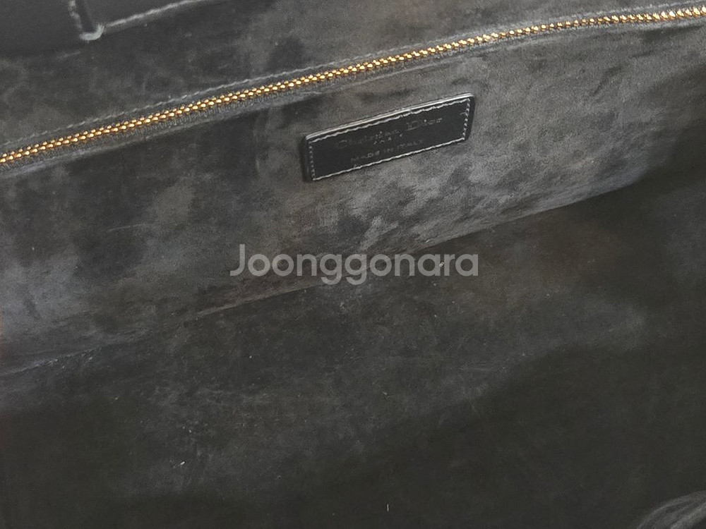 [S+급] 디올 북토트 레더 미디움 까나쥬 블랙--8