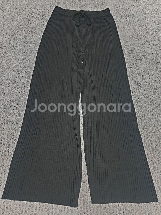 S/S 와이드 주름 팬츠 Free/Black (착샷O)--3